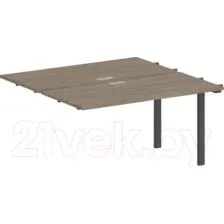 Комплект столов модульных Norden 120x123.8x75 / SG.211.OD.63.AN (антрацит/дуб темный)