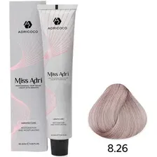 Крем-краска Adricoco Miss Adri 8.26 (100мл, светлый блонд фиолетовый розовый)