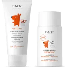 Набор косметический детский Laboratorios Babe лосьон солнцезащитный SPF50  солнцезащитный флюид SPF50, 10050 мл