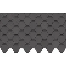 Гибкая черепица Docke Pie Standard Сота, ZRSM-1045, серый