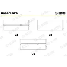 Подшипник коленвала GLYCO H996/5 STD