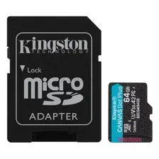 Карта памяти KINGSTON Canvas Go Plus micro SDXC с адаптером SD 64GB (SDCG4/64GB)