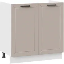 Шкаф напольный Трия Лорас 1Н8М (белый/холст латте)