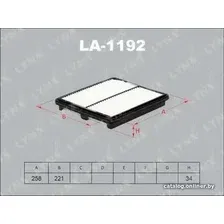 Воздушный фильтр LynxAuto LA1192