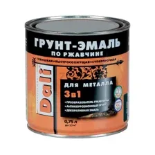 Грунт-эмаль алкидная DALI по ржавчине 3 в 1 RAL 3011 красно-коричневый 0,75 л