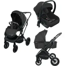 Детская универсальная коляска INDIGO Carry 3 в 1 (черный)