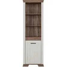 Шкаф распашной Black Red White Marselle REG1DP (ясень снежный/дуб сонома темный)