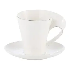Кружка с блюдцем Gipfel Astoria 51889 (белый)
