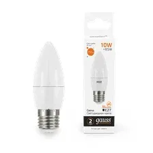 Лампа Gauss Elementary Свеча 10W 750lm 3000K E27 LED / 30210