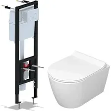 Унитаз подвесной Керамин Трент R МЛ Slim + Ани Пласт WCP4130
