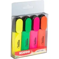 Текстовыделитель Kores Bright Liner 36140.01 (4 шт)
