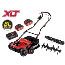 Аэратор-скарификатор аккумуляторный WORTEX CAE 3736 ALL1 XLT SET БЕСЩЁТ.ДВИГ., 18В18В, шир.37см,24Ач акб, зу, вал для аэрации, вал для скарификации, 5 рег.высоты, 45л травосборник