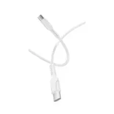 Кабель Type-C - Type-C 3.0A (силикон белый) GoPower GP21TT 00-00028380