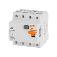 Устройство защитного отключения TDM ВД1-63-4Р-63А-30мА / SQ0203-0044