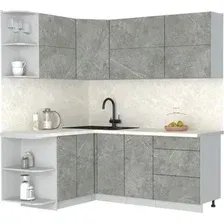 Кухонный модуль Интерлиния Мила Матте 1.5x2.0 А (керамика/керамика/опал светлый)