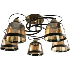 Люстра средней высоты Mirastyle BL-7605/5 AB+BK