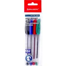 Набор шариковых ручек Brauberg Rite-Oil / 142150 (4шт)
