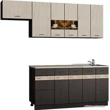 Готовая кухня Senira Вяселка 2/1 1.6м + шкаф настенный В-083