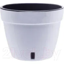 Вазон Santino Asti / AST120WHT/BL (белый/черный)