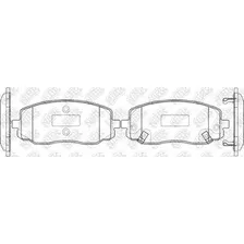 Тормозные колодки дисковые передняя ось NIBK PN0438