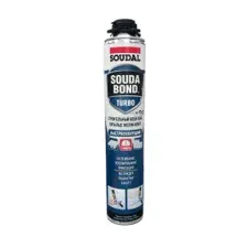 Клей строительный полиуретановый пистолетный Soudal SOUDABOND Turbo 750мл