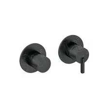 Смеситель встраиваемый Deante Silia Nero BQS N46P (2 функции) (черный матовый)
