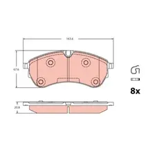 Тормозные колодки дисковые TRW GDB2362
