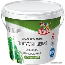 Эмаль Olecolor Полуглянцевая 0.8 кг (красный)