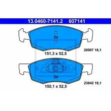 Тормозные колодки дисковые передняя ось ATE 13.0460-7141.2