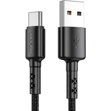 Кабель Vipfan X02, Type-C, черный, 1.8 м