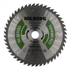 Диск пильный Hilberg Industrial Дерево тонкий рез 165x20x48Т HWT166