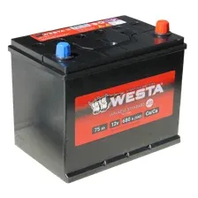 Автомобильный аккумулятор WESTA Asia 6СТ-75 VLR Euro, обратная полярность, 680А