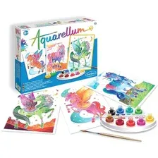 Набор для рисования SentoSphere Aquarellum Единороги и пегасы 6394