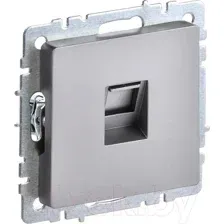 Розетка IEK Brite BR-K10-2-K46 (сталь)