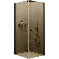 Душевой уголок MaybahGlass MGY-1297-2 (бронзовое стекло/бронзовый)