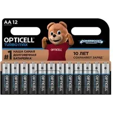 Батарейка Opticell Turbo Max AA LR06 BP12