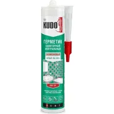Герметик силиконовый Kudo KSK-130 нейтральный санитарный (280мл, прозрачный)