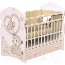 Детская кроватка VDK Toby маятник-ящик (слоновая кость)