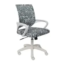 Кресло AksHome Ricci New, черный/белый