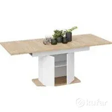 Кухонный стол Трия Детройт Тип 1 (белый/дуб крафт золотой)