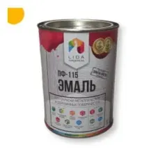 Эмаль алкидная ПФ-115 желтая ЛИДА,  1 кг