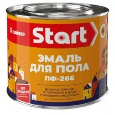 Эмаль для пола ПФ-266 Start желто-коричневая, 1,8 кг
