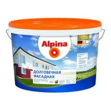 Краска водно-дисперсионная фасадная Alpina Долговечная фасадная, 2,5л (3,9кг)