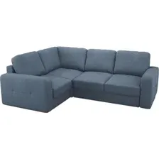 Угловой диван Mio Tesoro Aurora компл.2 левый (Velutto 48 синий Denim)