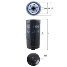 Фильтр топливный KNECHT/MAHLE KC199