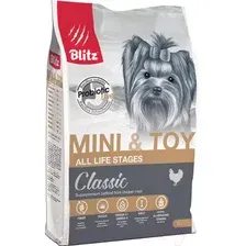 Сухой корм для собак Blitz Classic Mini & Toy Breeds All Life Stages (для мелких и миниатюрных пород всех возрастов) 7 кг