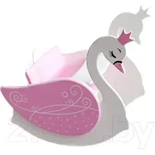 Аксессуар для куклы Leader Toys Shining Crown Стульчик для кормления Изящный лебедь / 71220 (розовый)