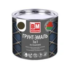 Грунт-эмаль по ржавчине 3 В 1 “BAUMASTER" темно-коричневая RAL 8017 0,8л