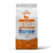 Сухой корм Monge Cat Speciality Line Monoprotein для котят и беременных кошек, из утки 1.5кг.