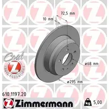 Тормозной диск ZIMMERMANN 610.1197.20 полный , задняя ось